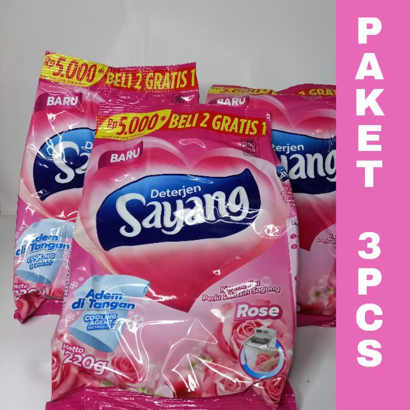 Jual Paket Bungkus Detergent Sayang Deterjen Bubuk Gr An