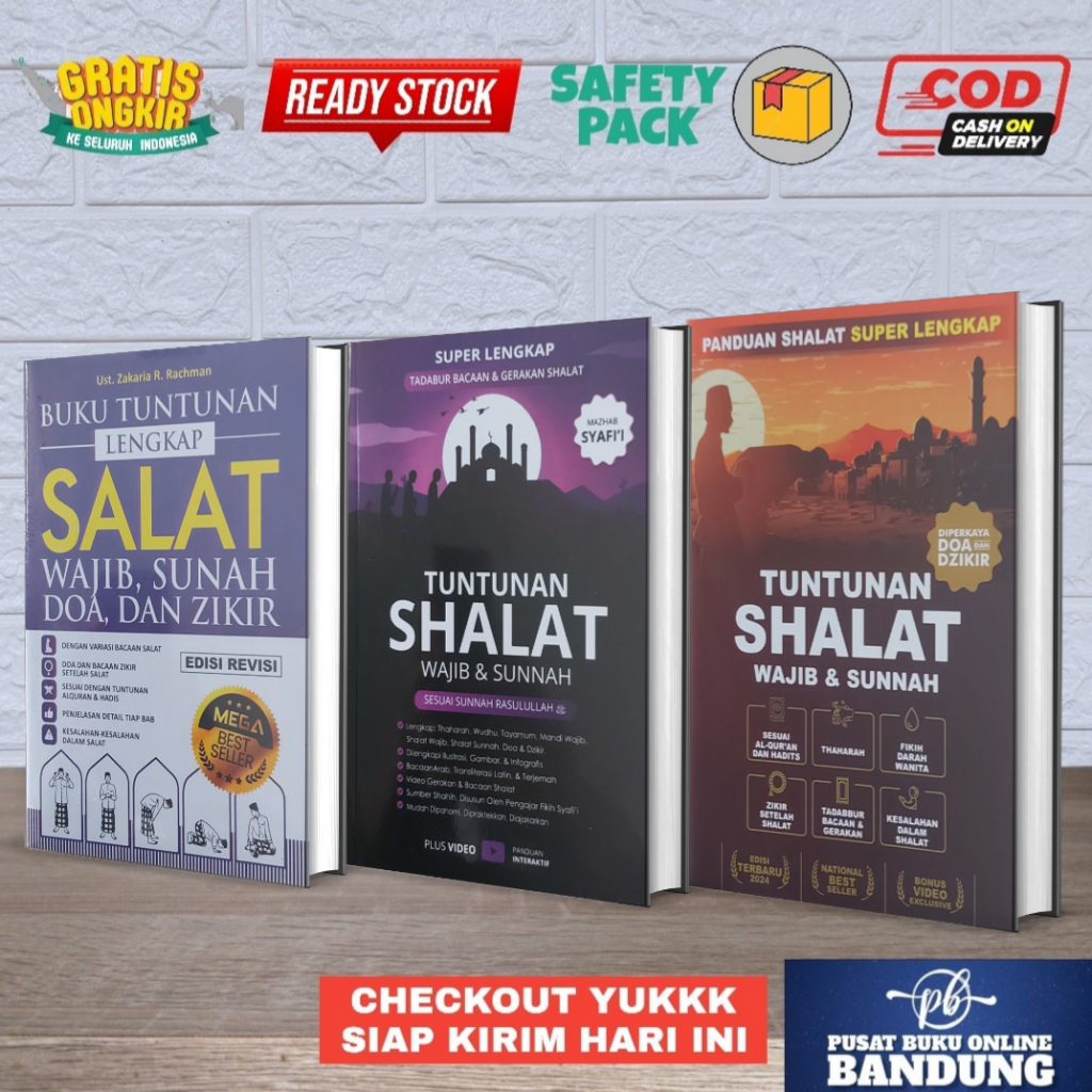 Jual Buku Tuntunan Shalat Lengkap Wajib Dan Sunnah Mazhab Syafi I