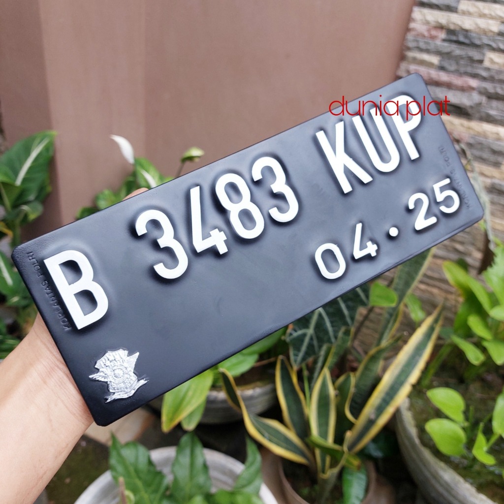 Jual PLAT NOMOR MOTOR STANDAR TIMBUL AKRILIK LIPAT BAUT TANAM CUSTOM