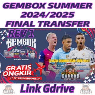 Jual PES 2025 GEMBOX PATCH SUMMER PS3 REV 2 FINAL TRANSFER DESEMBER