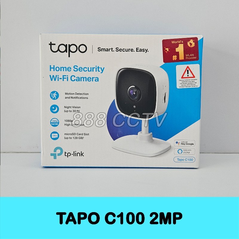 Jual TP Link Tapo C100 Smart CCTV Wifi Camera Indoor Shopee Indonesia