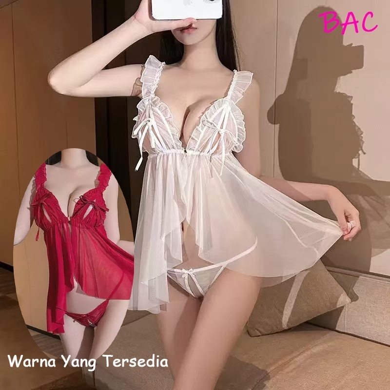 Jual Lingerie Wanita Dress Sexy Transparan Baju Tidur Sexy Hot Karang