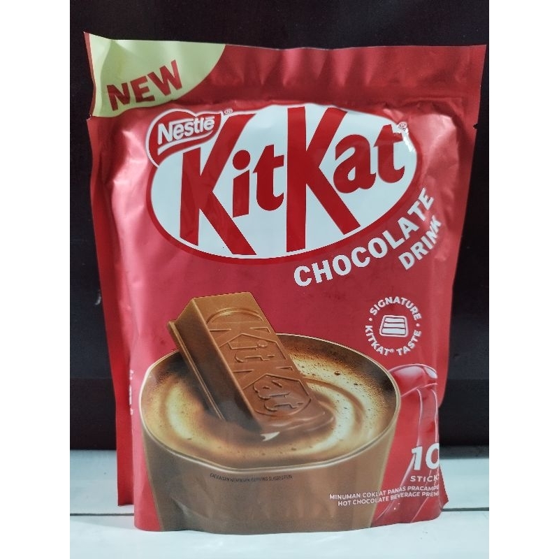 Jual KitKat Hot Chocolate Premix Original Nestle Malaysia Sticks X