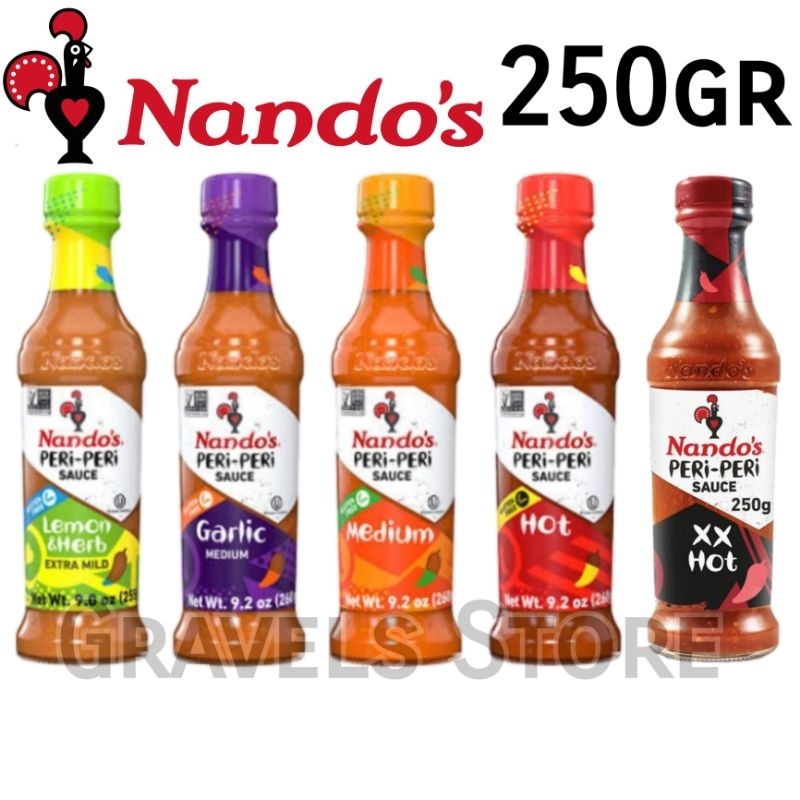 Jual 250gr Nandos Peri Peri Sauce Saus Bumbu Nando S Pedas Hot