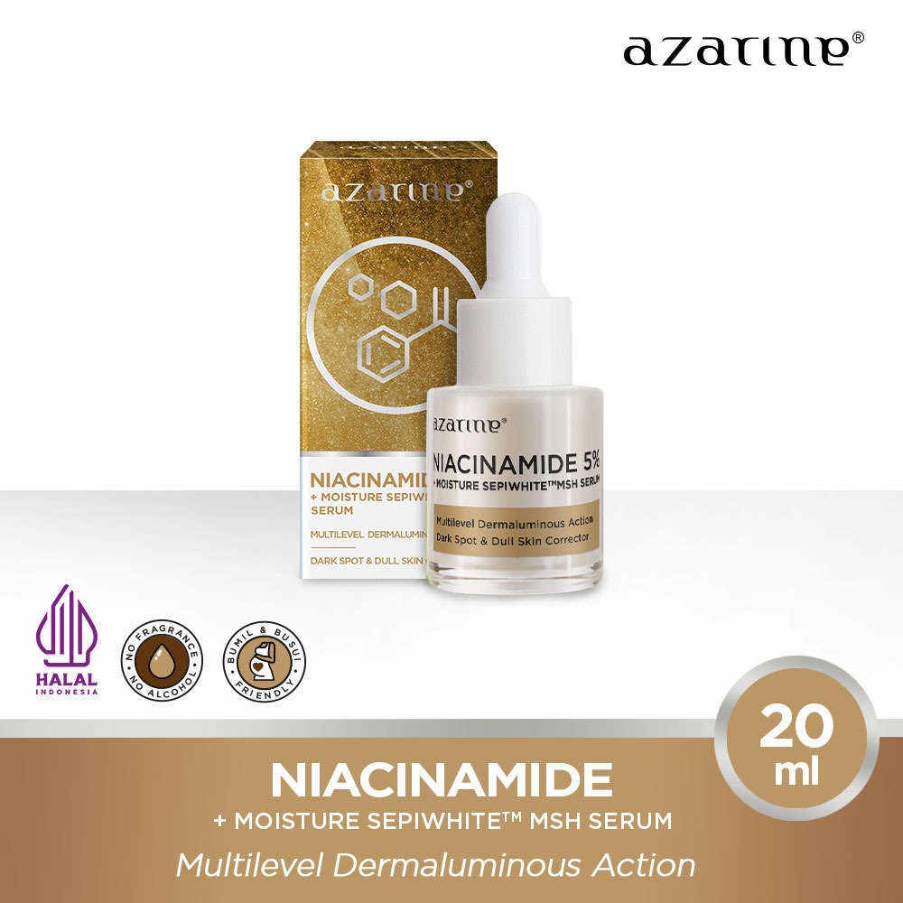 Jual Azarine Niacinamide 5 Moisture Sepiwhite Serum 20ml Shopee