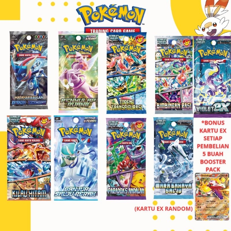 Jual Pokemon Tcg Indonesia Pokemon Booster Pack Hantaman Triplet Sv A