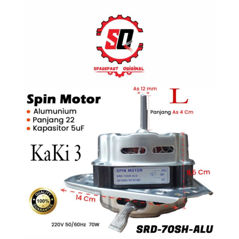 Jual Dinamo Alumunium Spin Pengering Motor Mesin Cuci Kaki Untuk Merk