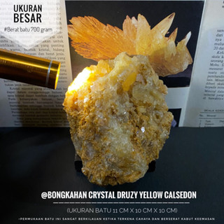 Jual Bongkahan Crystal Yellow Calsedon Natural L71 Atau Batu Kristal