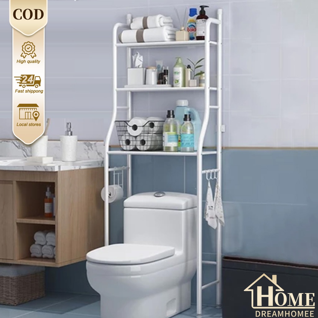 Jual COD Rak Toilet Kamar Mandi Stainless Steel Serbaguna Organizer Rak