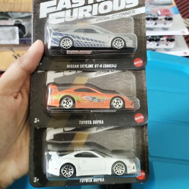 Jual Hot Wheels Fast Furious Nissan Skyline R34 Supra Orange Supra