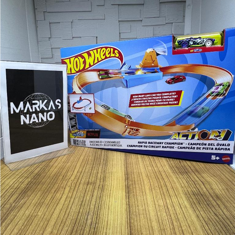 Jual Hotwheels Hot Wheels ACTION RAPID RACEWAY CHAMPION Playset