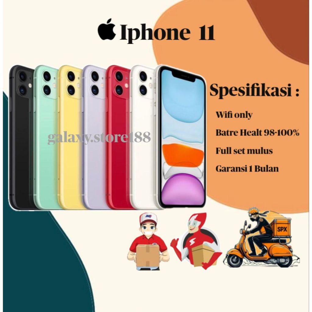 Jual Iphone 11 256GB 128GB 64GB Second BEKAS ORIGINAL 100 MULUS