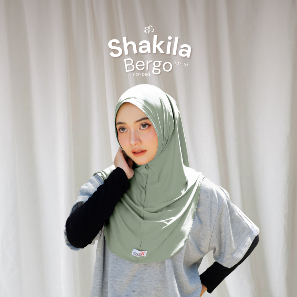 Jual 𝗮𝗹𝗳𝗮𝗲𝘆𝘇𝗮 Hijab Bergo Instan Malay Shakila Non Pad Jersey Size M