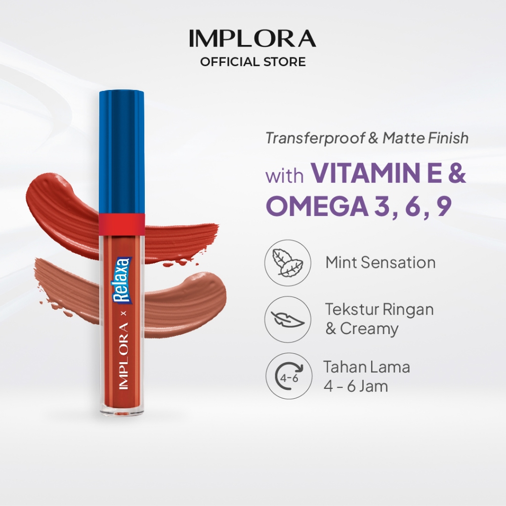 Jual Implora X Relaxa Matte Lip Cream New Launch Shopee Indonesia