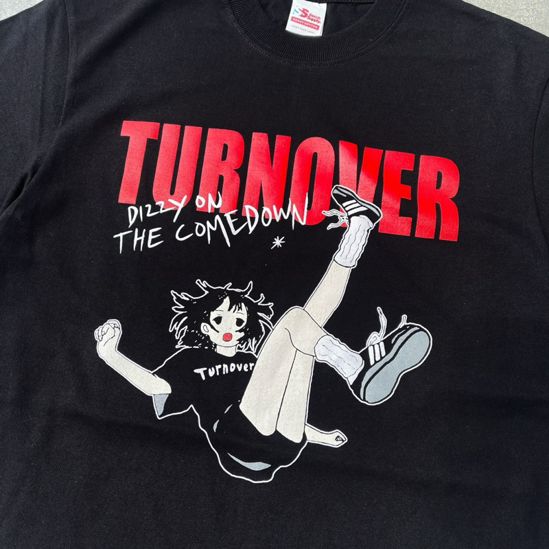 Jual Kaos Band Turnover Dizzy On The Comedown Fanmade Black