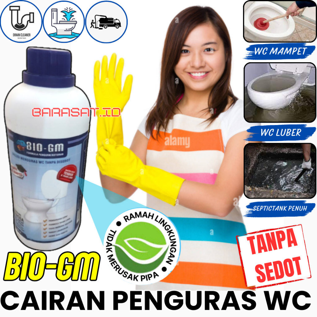 Jual Bio Gm Solusi Sepiteng Wc Tersendat Mampet Pengurai Limbah Organik