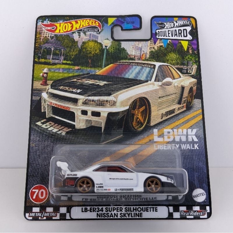 Jual Hot Wheels Premium LB ER34 Super Silhouette Nissan Skyline LBWK