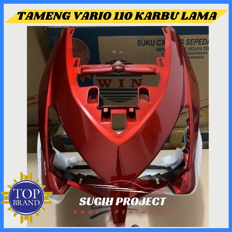 Jual WIN Panel Tameng Cover Body Depan Vario 110 Karbu CW Merah Maroon