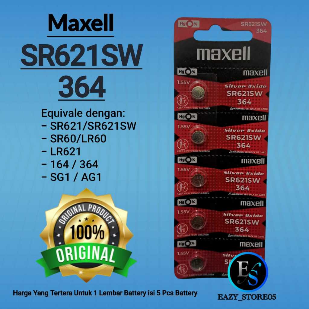 Jual Baterai Sr Sw Maxell Original Silver Oxide Battery Volt