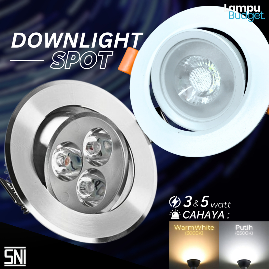 Jual Codlampu Downlight Led Spot Sorot Plafon W Watt Watt Mata