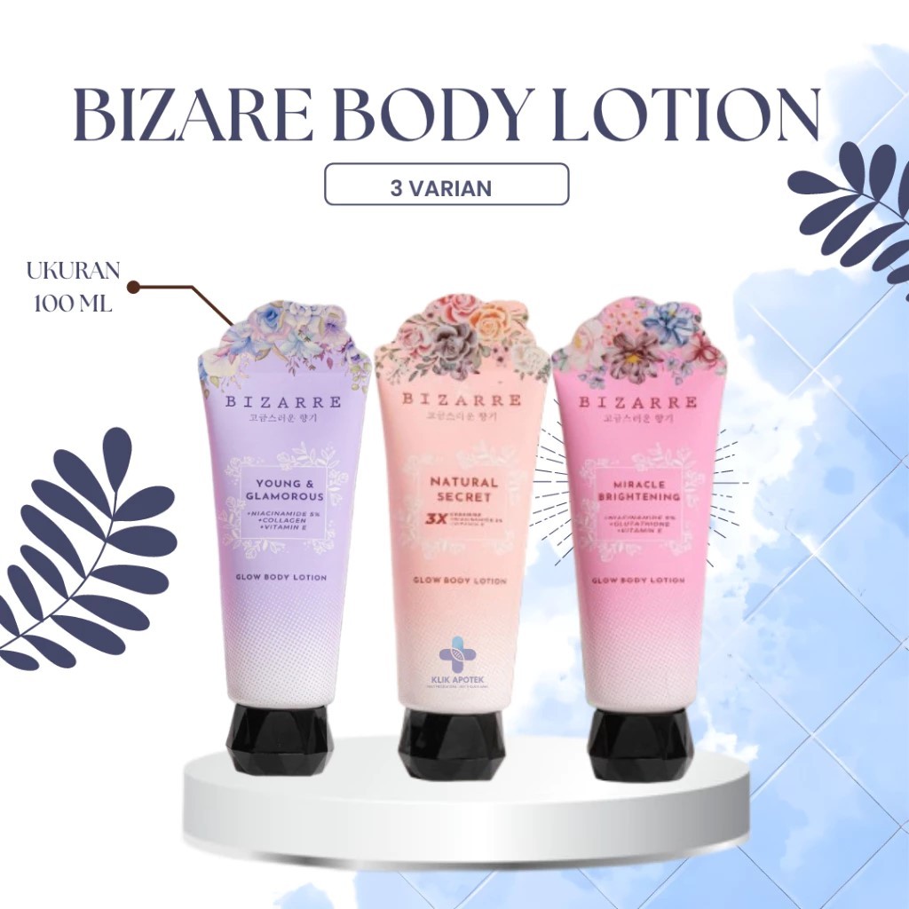 Jual BIZARRE GLOW BODY LOTION UNTUK KULIT KERING KUSAM BELANG