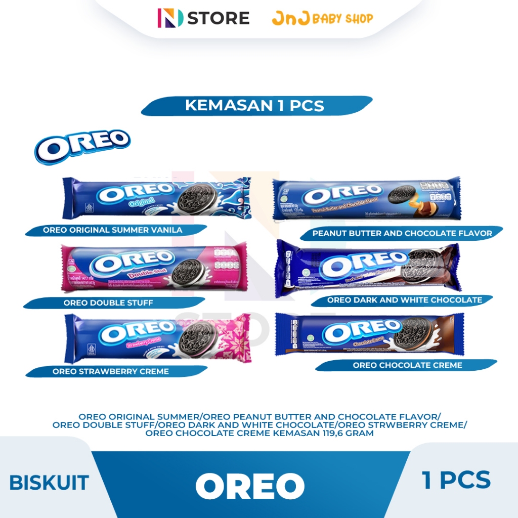 Jual Biskuit Oreo Roll Rasa Original Strawberry Creme Cokelat Creme