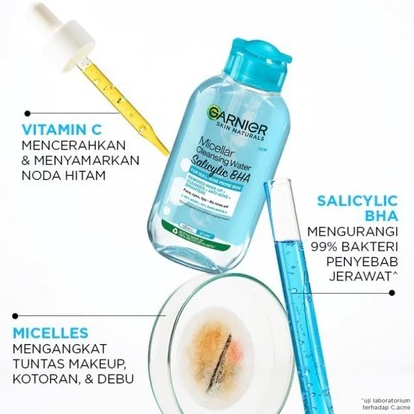 Jual GARNIER Micellar Water Blue Salicylic BHA Salicylic 125ml