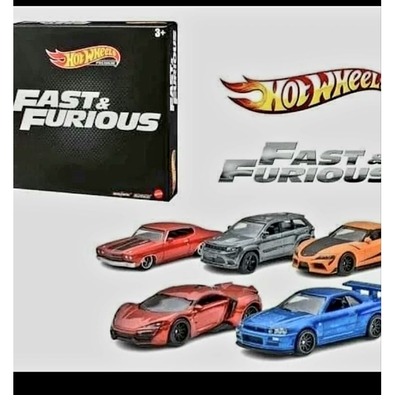 Jual Hot Wheels Hotwheels Fast Furious Premium Box Set Of 5 Collectors