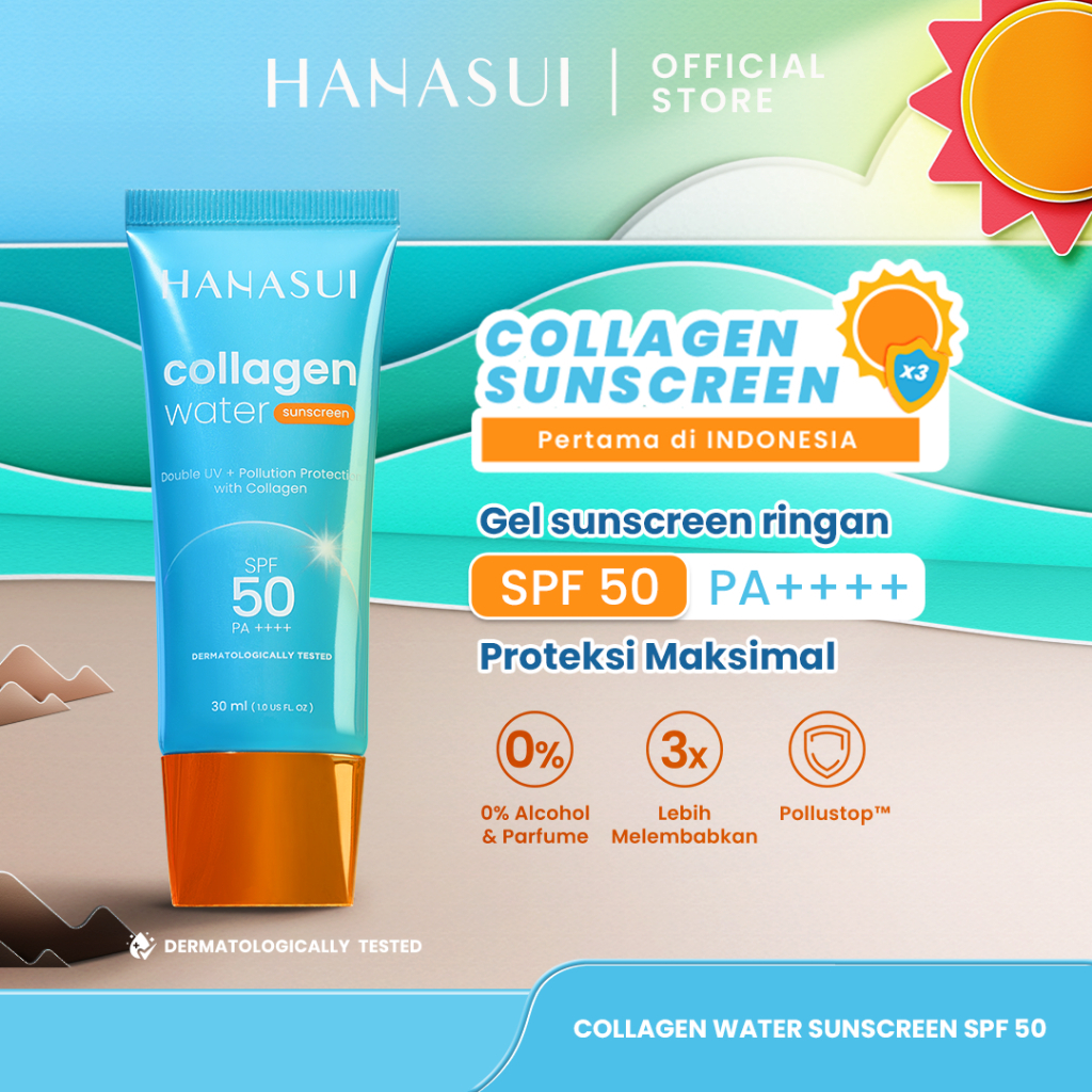 Jual Hanasui Collagen Water Sunscreen SPF 50 Hanasui Collagen Water