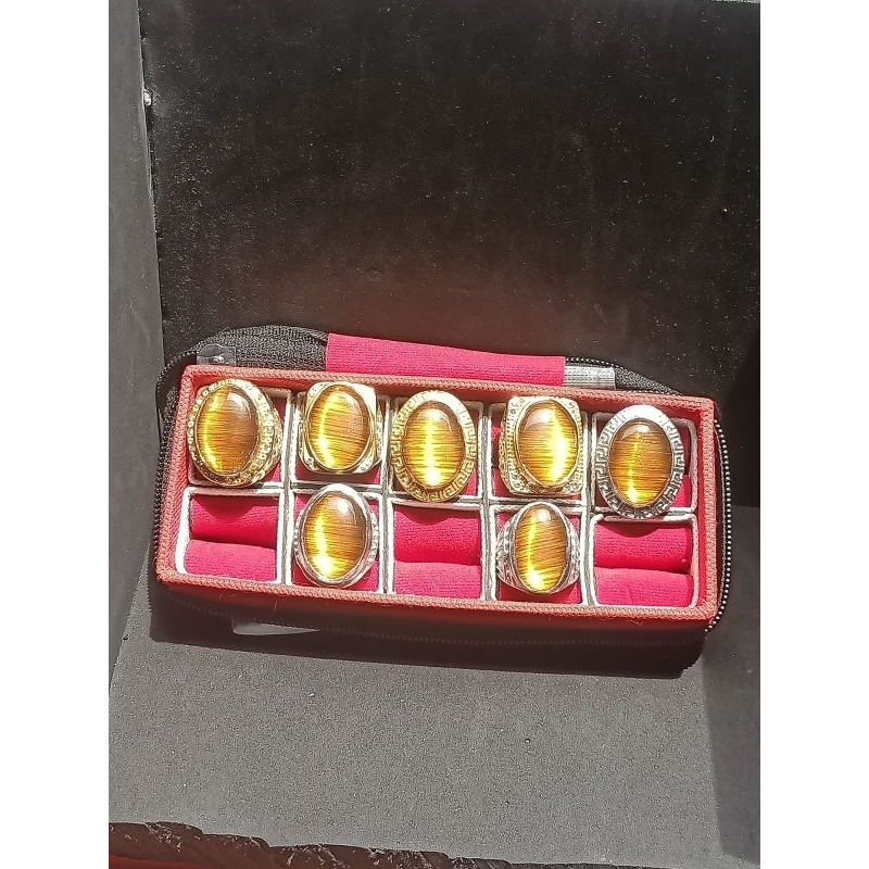 Jual Cincin Batu Serat Rambut Cendana Emas Shopee Indonesia