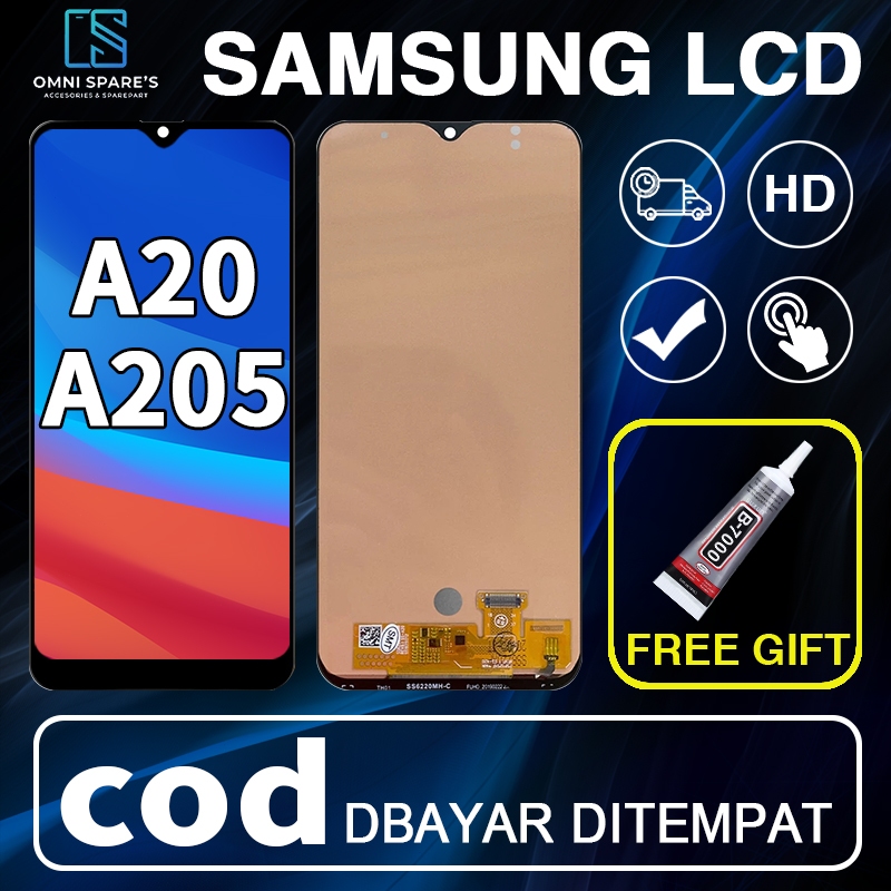 Jual ORIGINALLcd Samsung A20 A205 Fullset Original Layar Hp