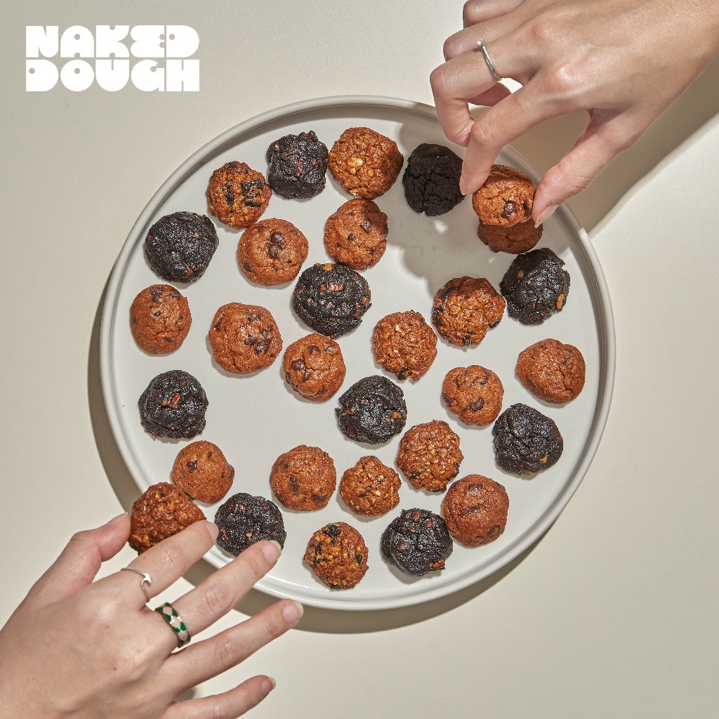 Jual Naked Dough Mini Bitesize Crunchy Cookies 200g Shopee Indonesia