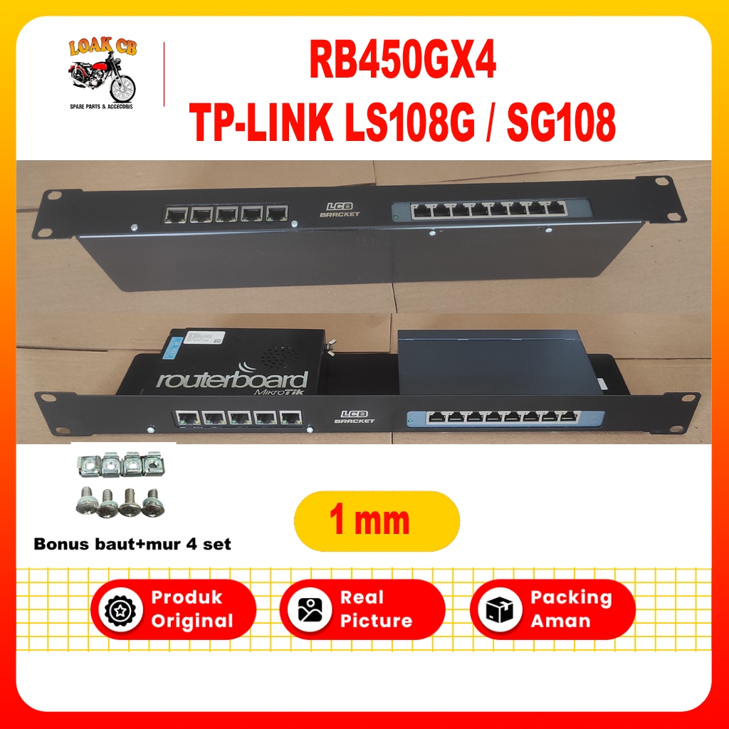 Jual Tp Link Switch Tl Sg108 Ls108G Switch Hub Bracket Breket Rackmount