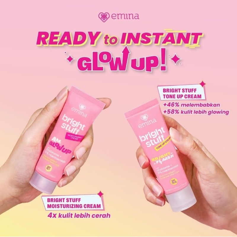 Jual Emina Bright Stuff Moisturizing Cream Tone Up Cream Ml