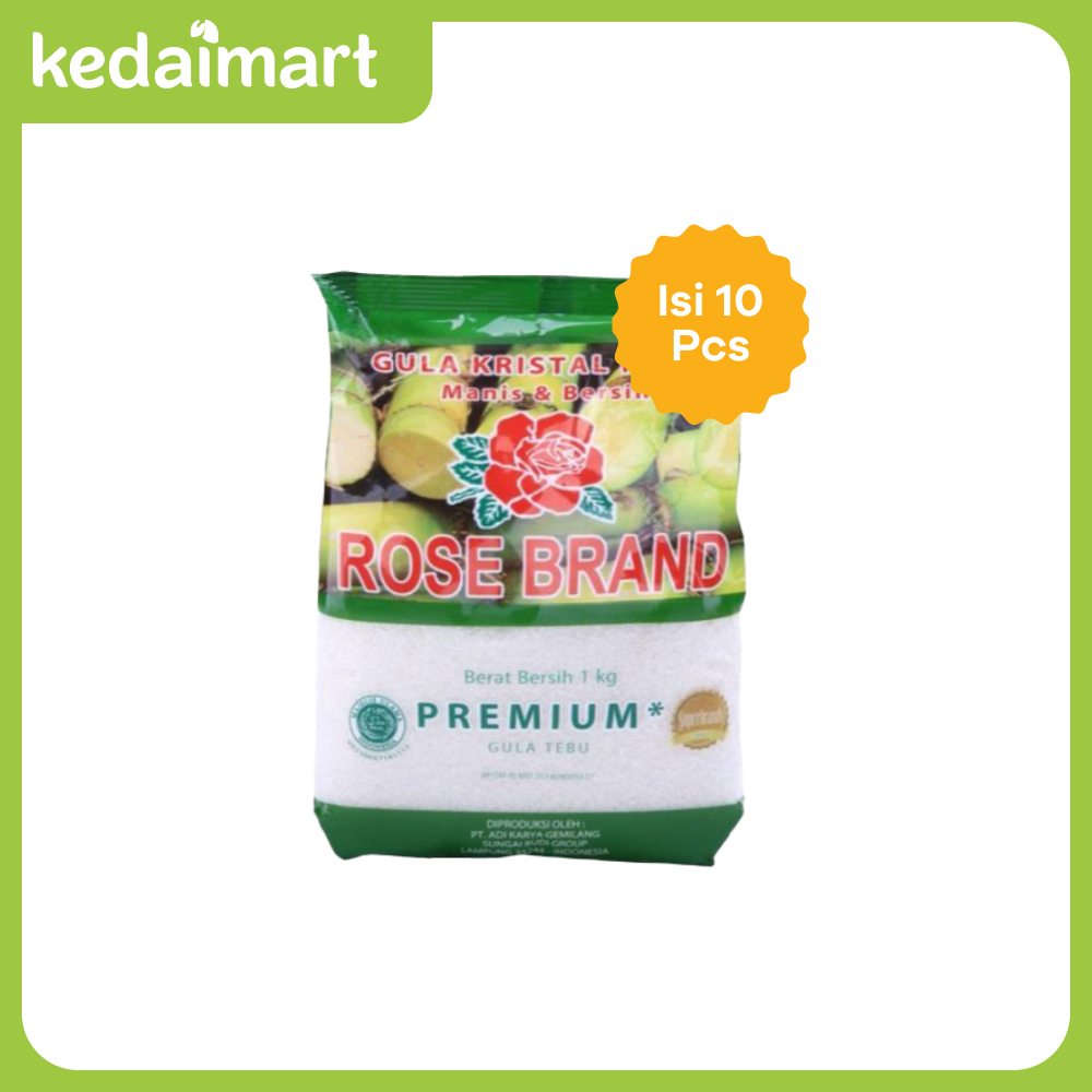 Jual Gula Pasir Rosebrand Premium 1 Kg X 10 Pcs Shopee Indonesia