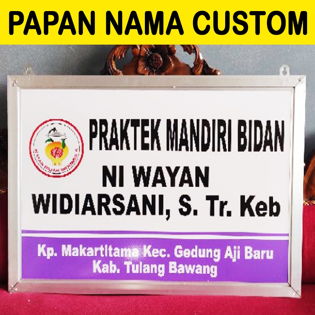 Jual Papan Praktek Apoteker Dokter Bidan Perawat Dll Bisa Custom