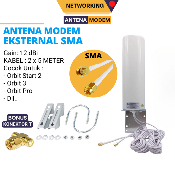 Jual Antena Eksternal G G Lte Modem Orbit Star Dbi Konektor Sma