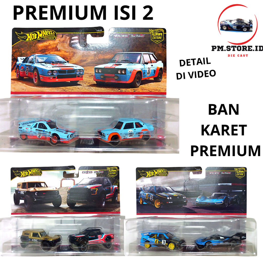 Jual Hot Wheels Premium Car Culture Two Pack Fiat Gulf Ford Bronco