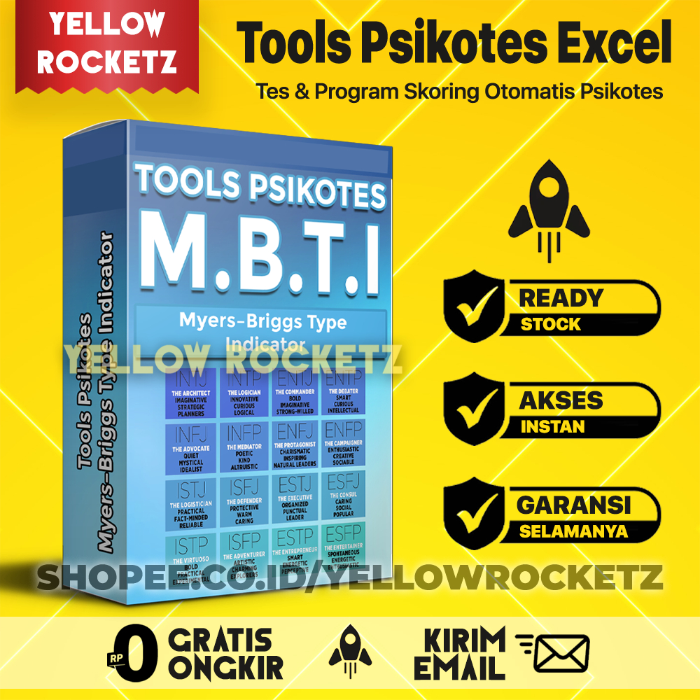 Jual TOOLS PSIKOTES MBTI The MyersBriggs Type Indicator Program Alat