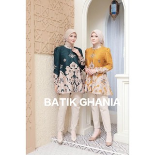 Jual Blouse Batik Wanita Modern Atasan Batik Kantor Baju Wanita Lengan