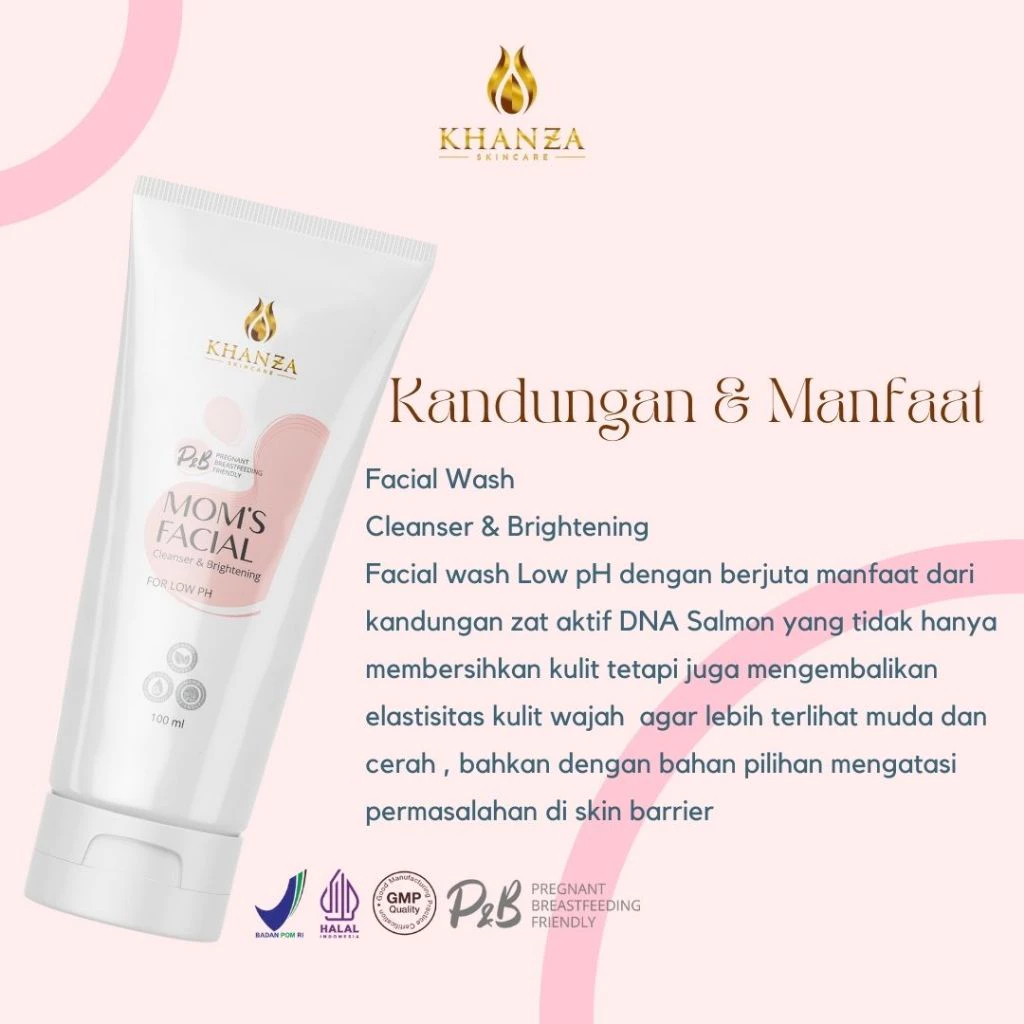 Jual FACIAL WASH EXTRA GLOWING DNA SALMON 100ML KHANZA SKINCARE