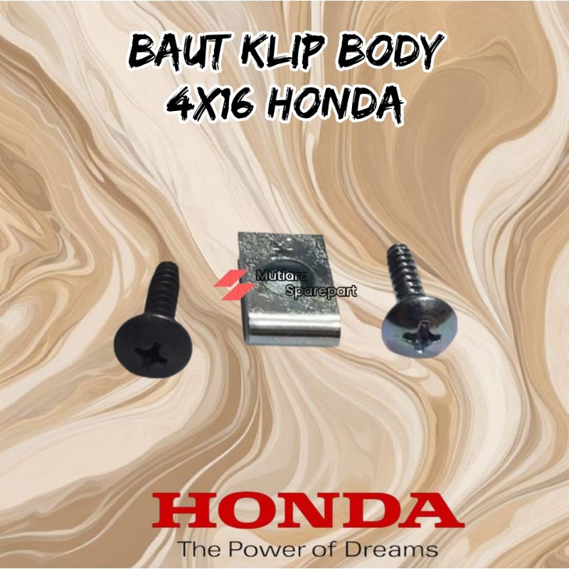 Jual Baut Dan Klip Vario Beat Skrup X Baut Body Klip Sekrup