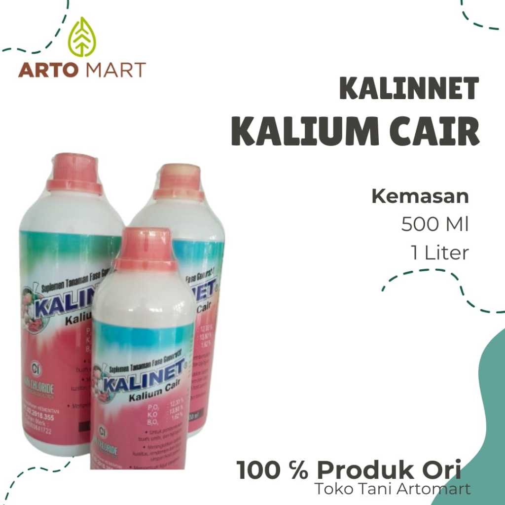 Jual Kalinet 500ml 1 Liter Pupuk Kalium Cair Pembuahan Tanaman