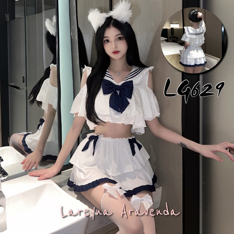 Jual Lareyna Aravenda Set Lingerie Jumbo Fantasy Malam Costume Sailor