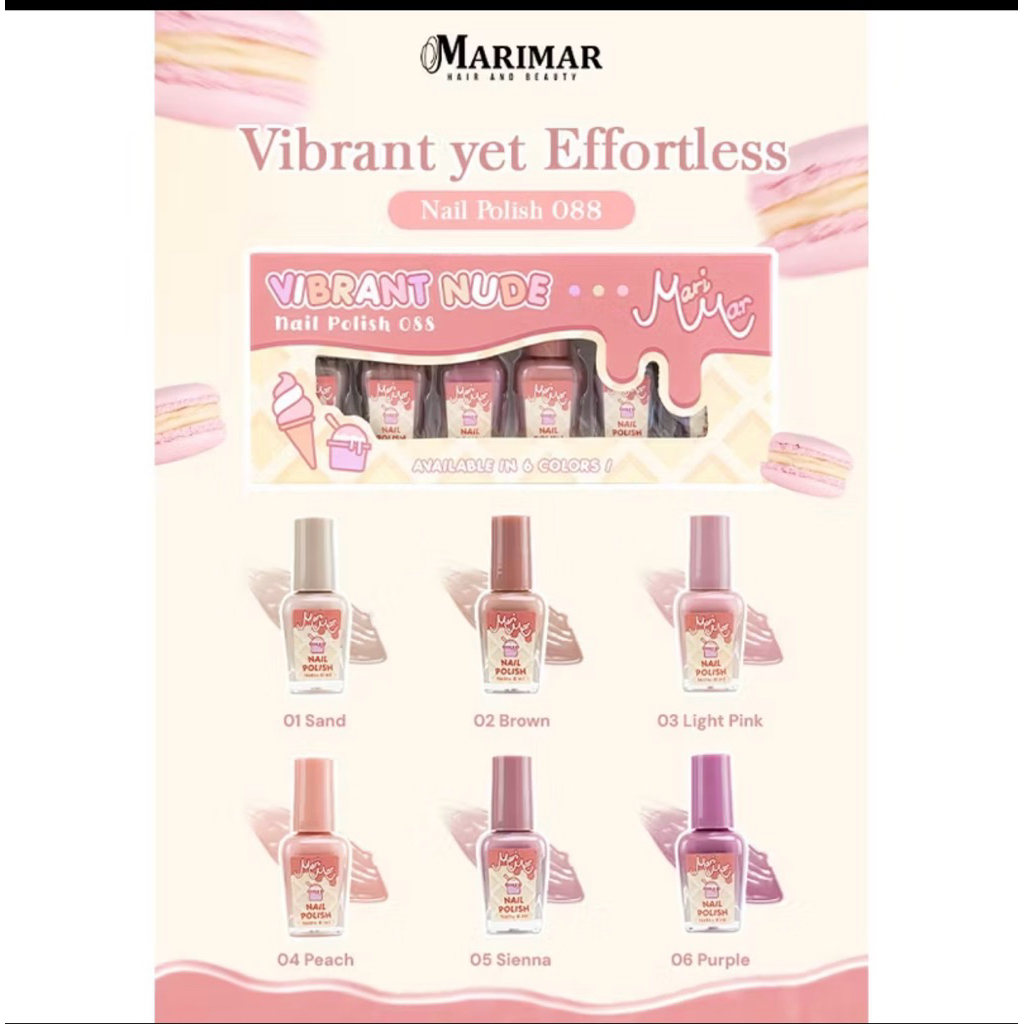 Jual Kutek Marimar Seri Nude Per Box 6 Pcs Shopee Indonesia