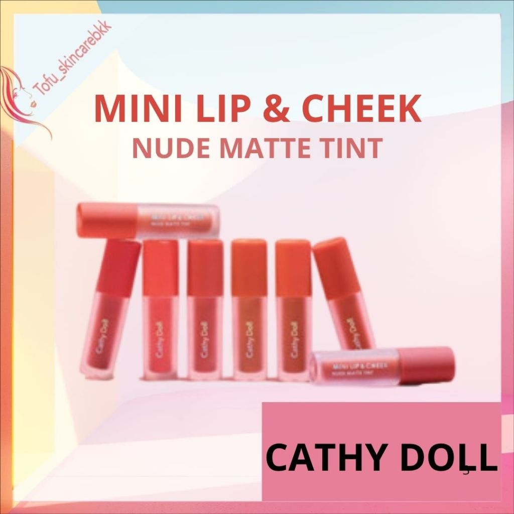Jual CATHY DOLL MINI LIP AND CHEEK NUDE MATTE TINT LIP TINT MATTE