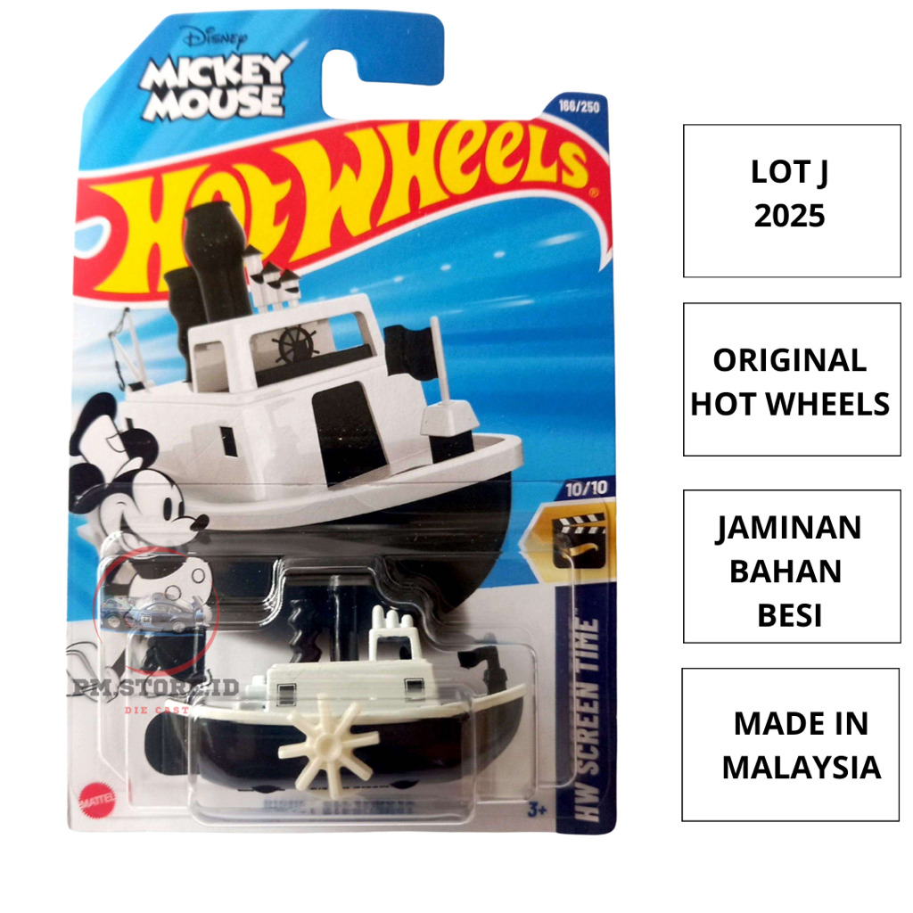 Jual Hot Wheels Disney Steamboat Mickey Mouse Hot Wheels Lot J 2025