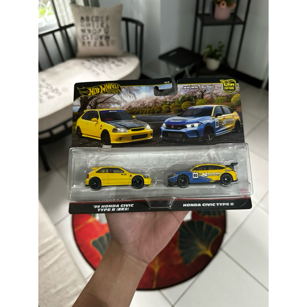 Jual Hot Wheels Premium Twin Two Pack Honda Civic Type R Spoon Type R