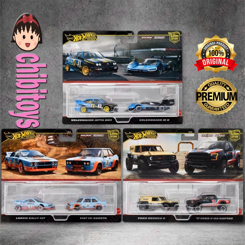 Jual Hot Wheels Premium Pack Set Pcs Ford Bronco Raptor Lancia Fiat
