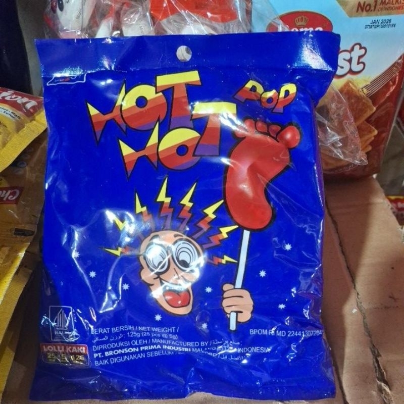 Jual Permen HOT HOT POP Permen Kaki 125gr Isi 25 Pcs Shopee Indonesia